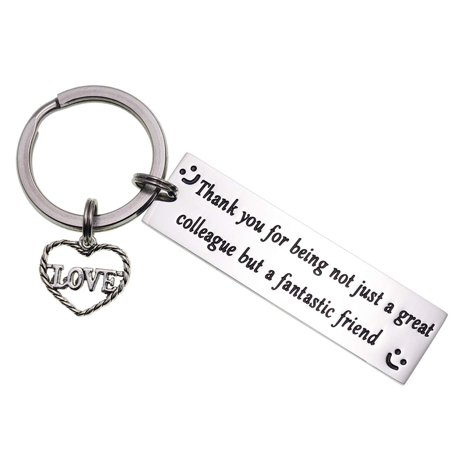 Melix Home Coworker Keychain Colleague Gift Thank You for Being Not ...