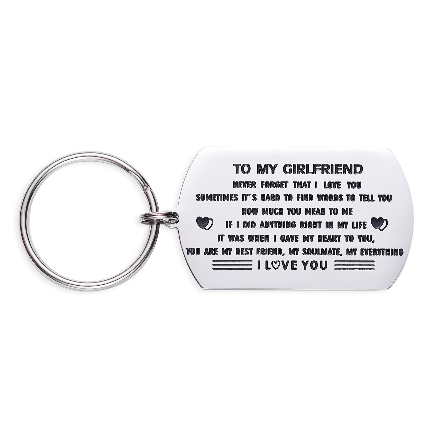 Girlfriend Keychains To My Girlfriend Never That I Love You